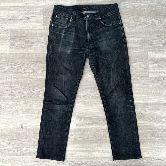 Nudie Jeans Lean Dean Size 31 x 26 Dry Deep Dark